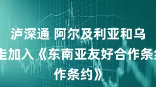 泸深通 阿尔及利亚和乌拉圭加入《东南亚友好合作条约》
